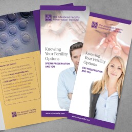 Korzenowski Design – Advanced Fertility Preservation Institute, brochures