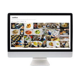 The American Restaurant website gallery section on a computer