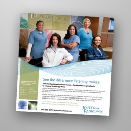 Korzenowski Design – Jefferson Radiology, print ad design